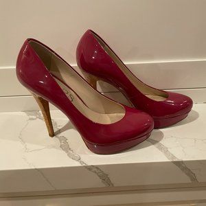 Kors By Michael Kors Patin Hot Pink High Heels Si… - image 1